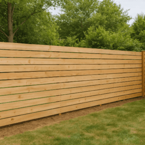 horizontal fence ideas